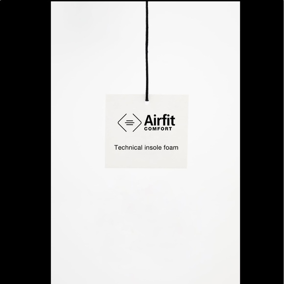 ZARA LOW HEEL LEATHER SANDALS WITH FLEECE CREAM - Picture 7 of 8